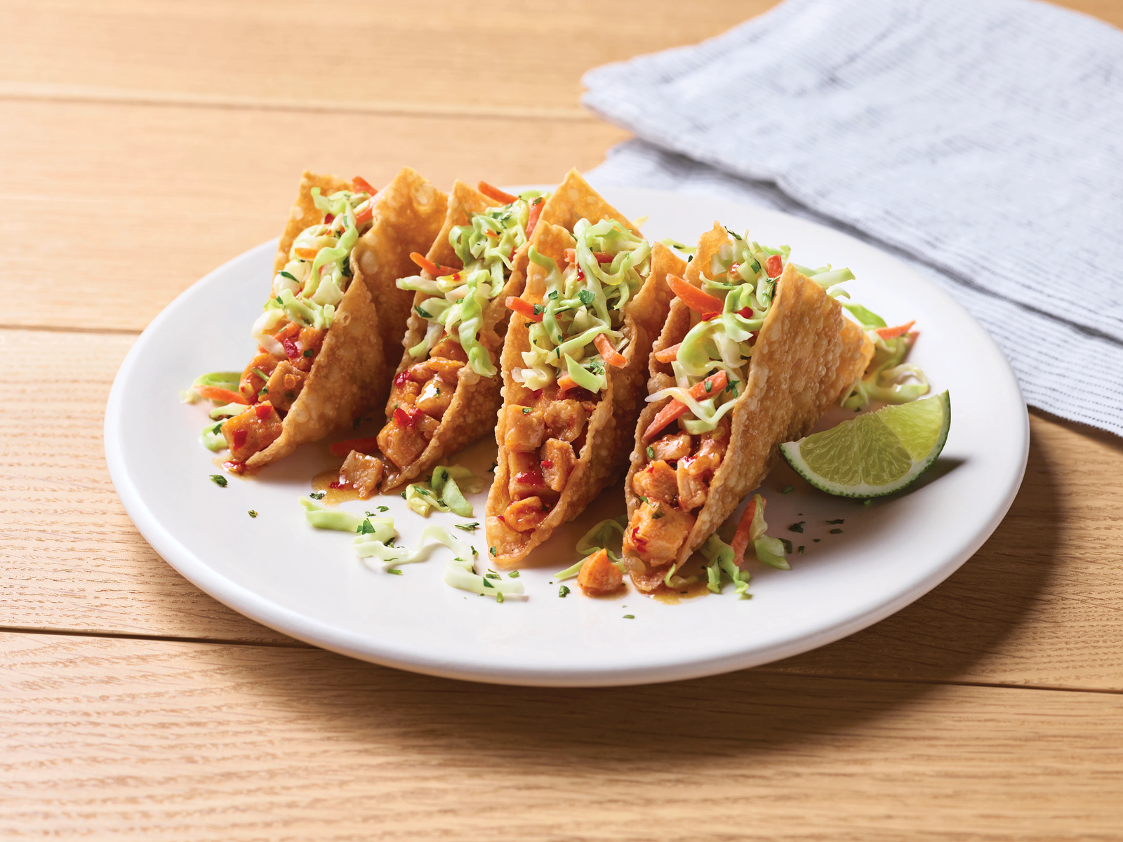 Chicken Wonton Tacos
