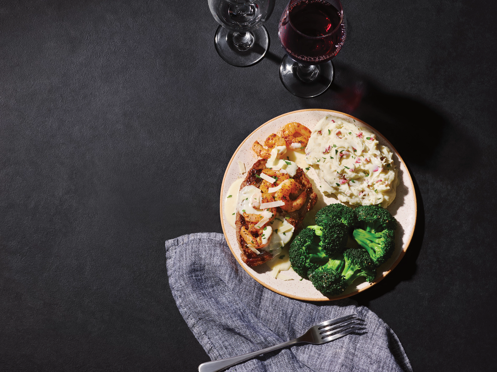 Shrimp 'N Parmesan Sirloin