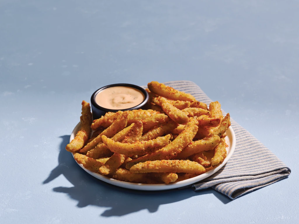 Crispy Pickle Spears — Applebee's at SaskHop Regina
